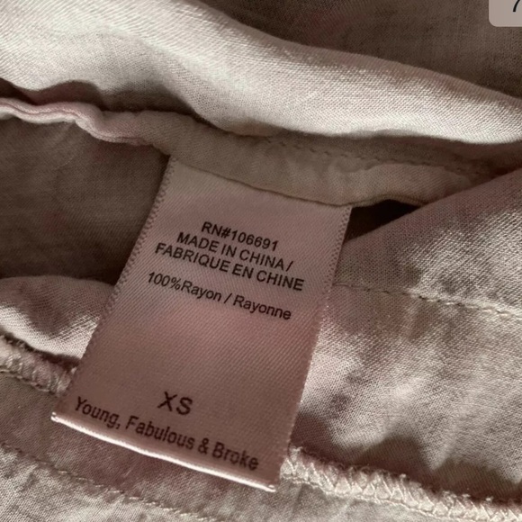 Young fabulous & Broke womens blouse size XS - Picture 4 of 7